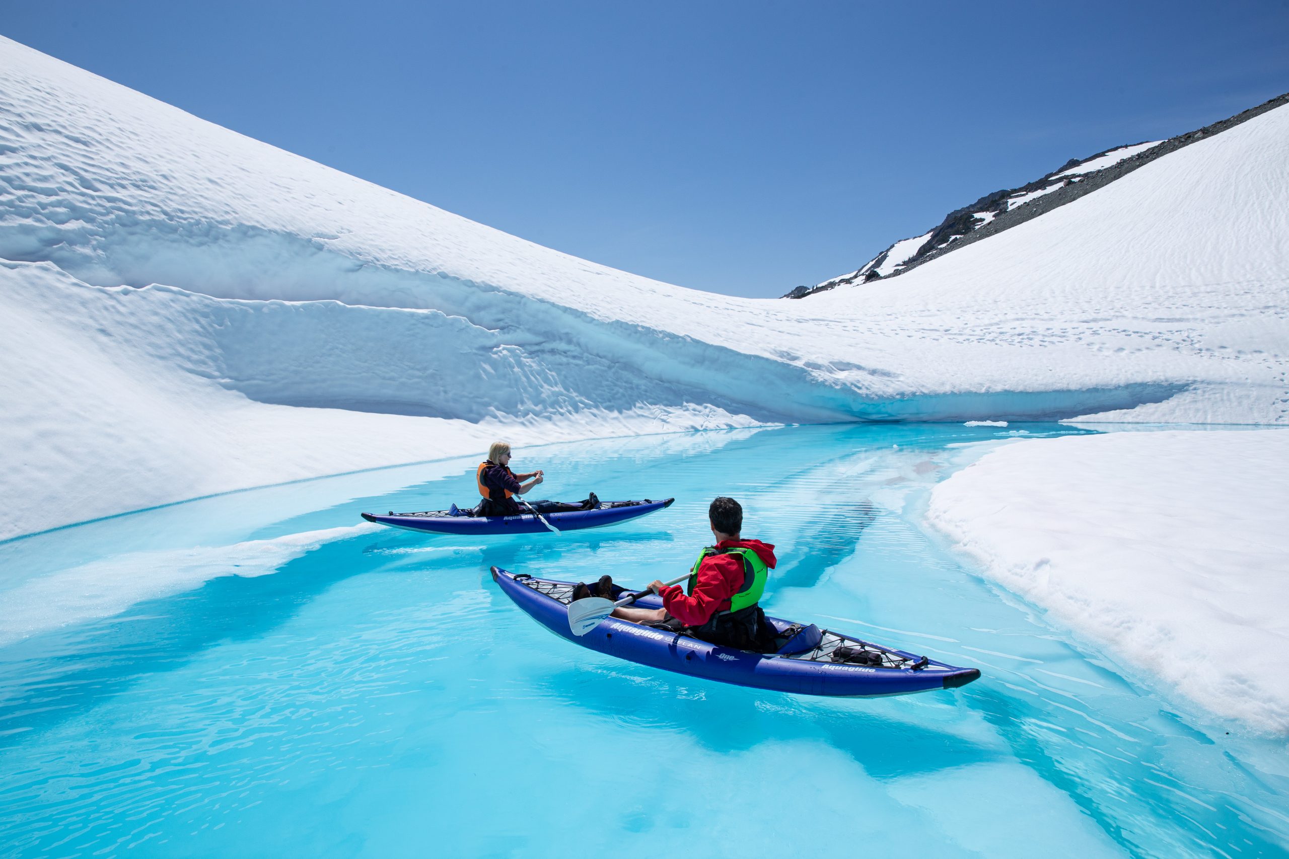 Glacier,kayak,fishing