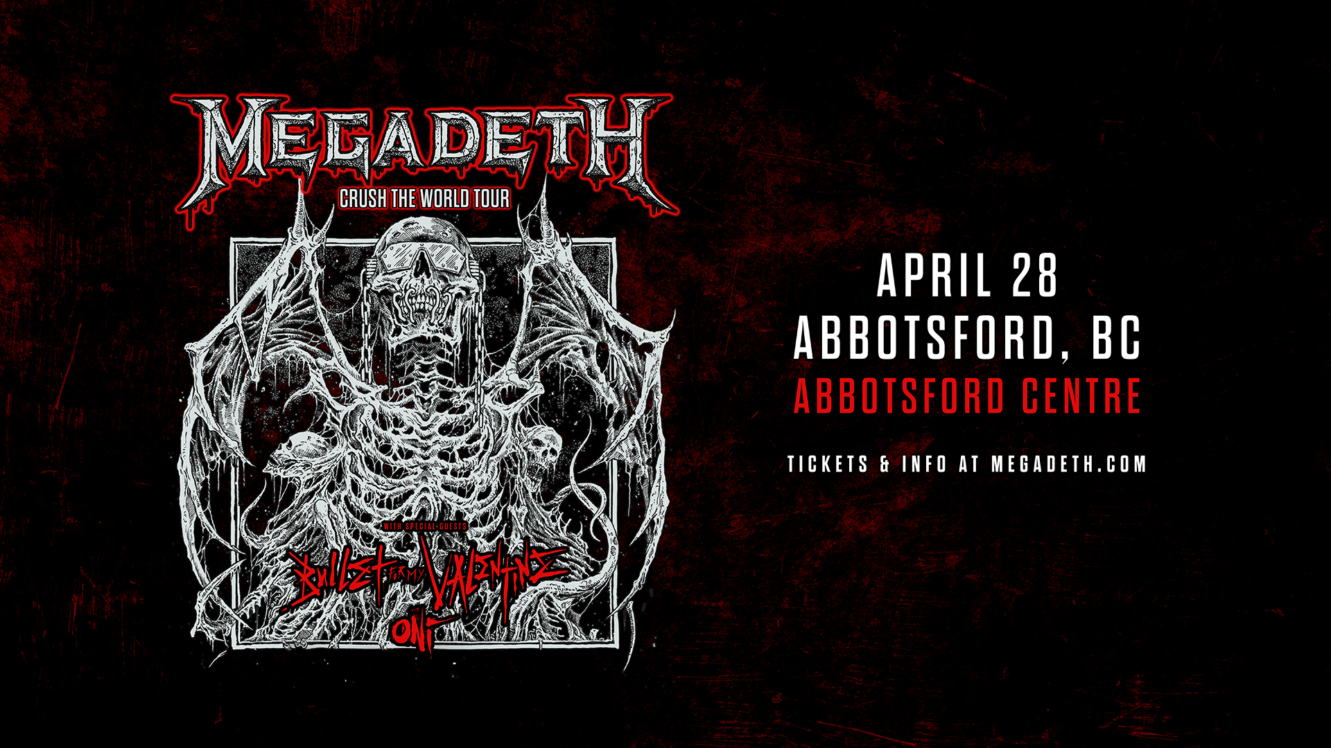 Megadeth 2023 Canada Tour Tourism Abbotsford